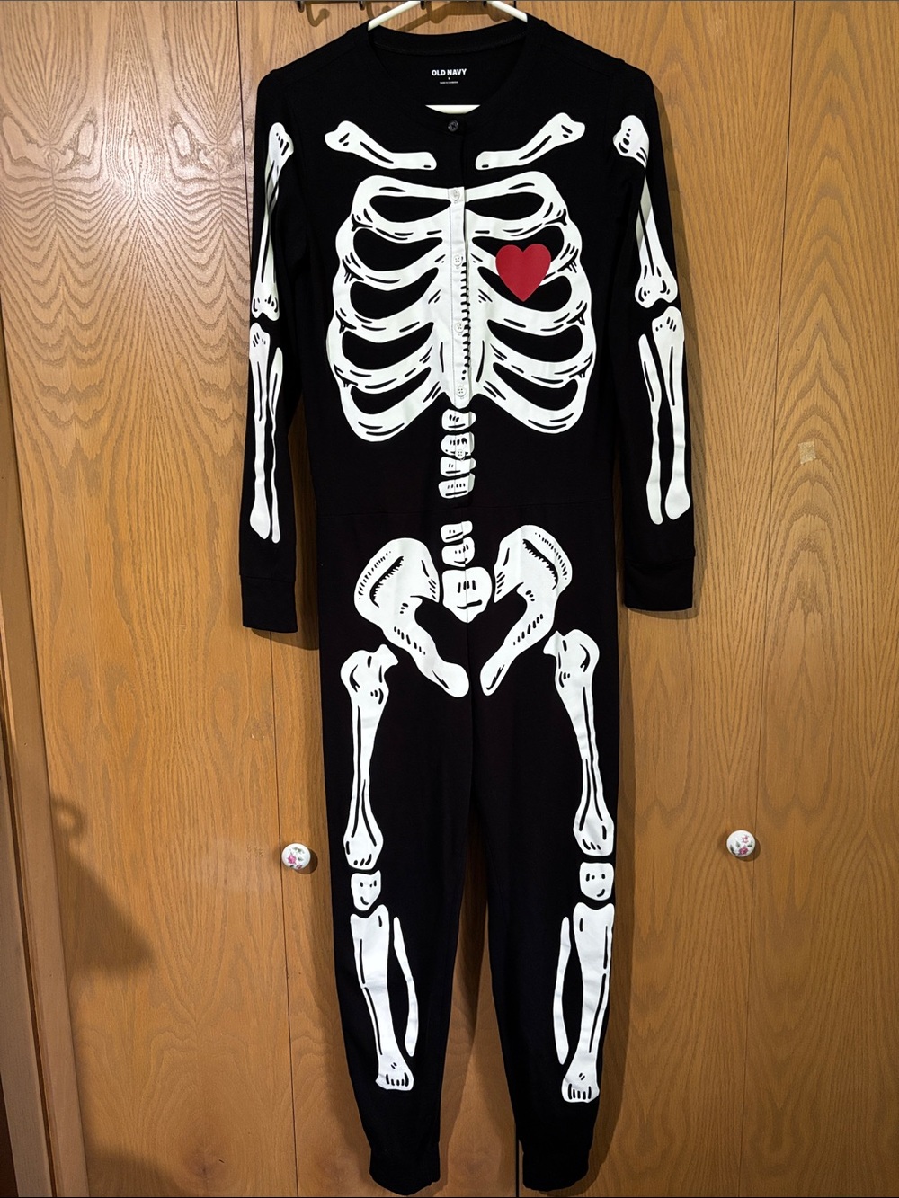 Old Navy women’s small skeleton pjs or Halloween costume very soft cotton